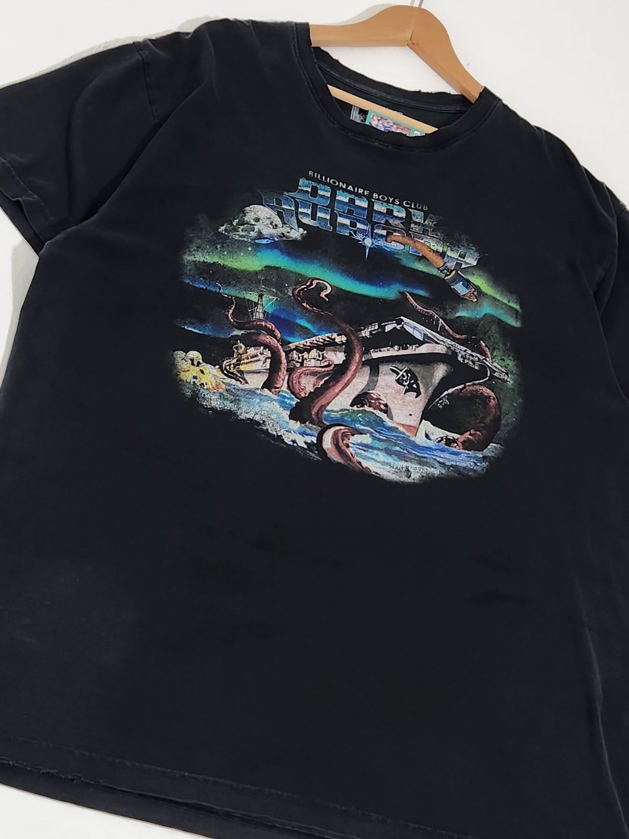 Billionaire Boys Club Dark Aurora Ship Vs. Kraken Shirt Sz. XL