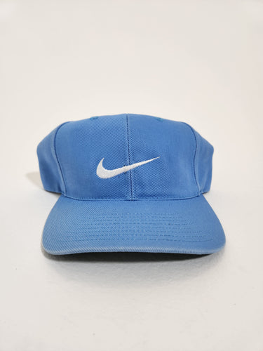 Vintage 1990s Nike center swoosh baby blue UNC colorway Snapback Hat