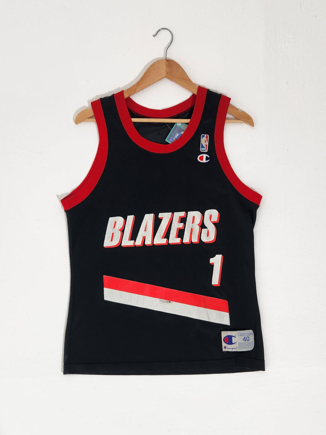 Vintage 1990's NBA Portland Trailblazers Rod Strickland #1 Jersey Sz. 40