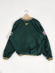 Vintage 1990's Green Green Bay Packers Pullover Reebok Windbreaker Sz. XL