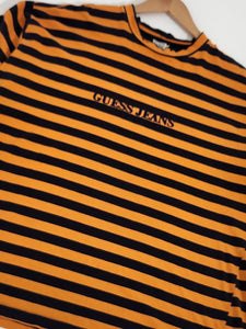 Vintage Guess Jeans Striped T-Shirt Sz. XL