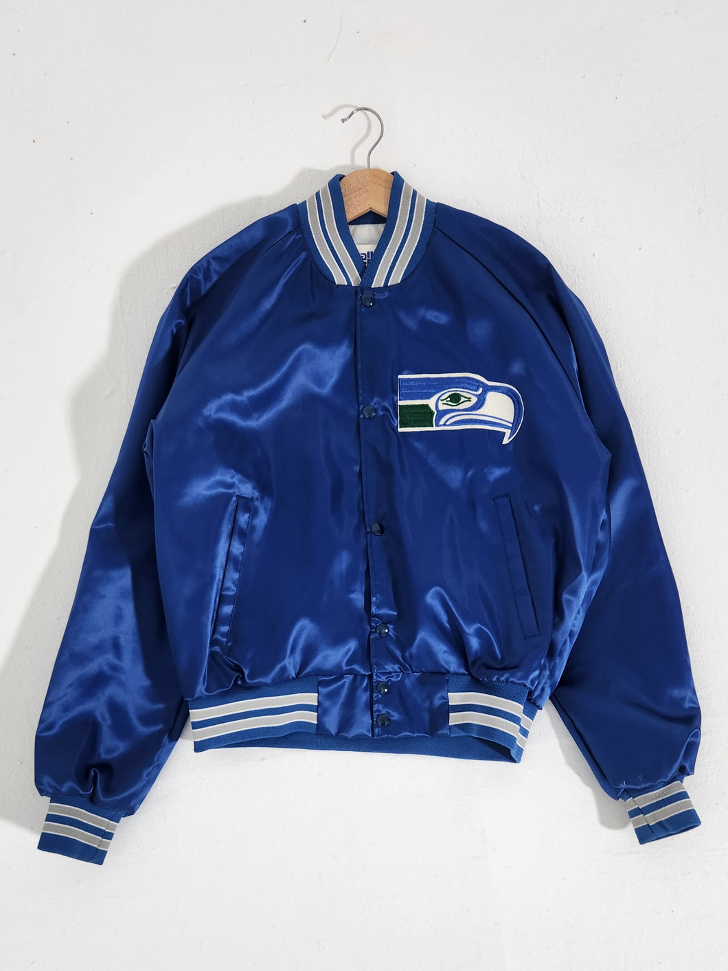 Vintage Seattle Seahawks Chalkline Satin Jacket Sz. L