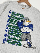 Vintage 1990s NFL Seattle Seahawks Nutmeg Character T-Shirt Sz. L
