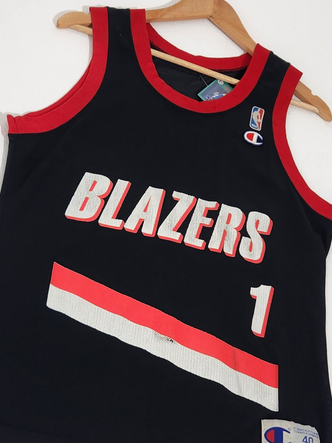 Vintage 1990's NBA Portland Trailblazers Rod Strickland #1 Jersey Sz.