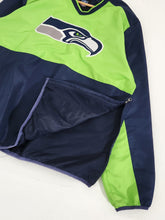 Vintage 2000's NFL Seattle Seahawks Windbreaker Long Sleeve Sz. L