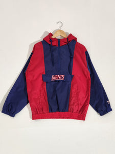 Vintage 2000s New York Giants Windbreaker Pullvoer Sz. S