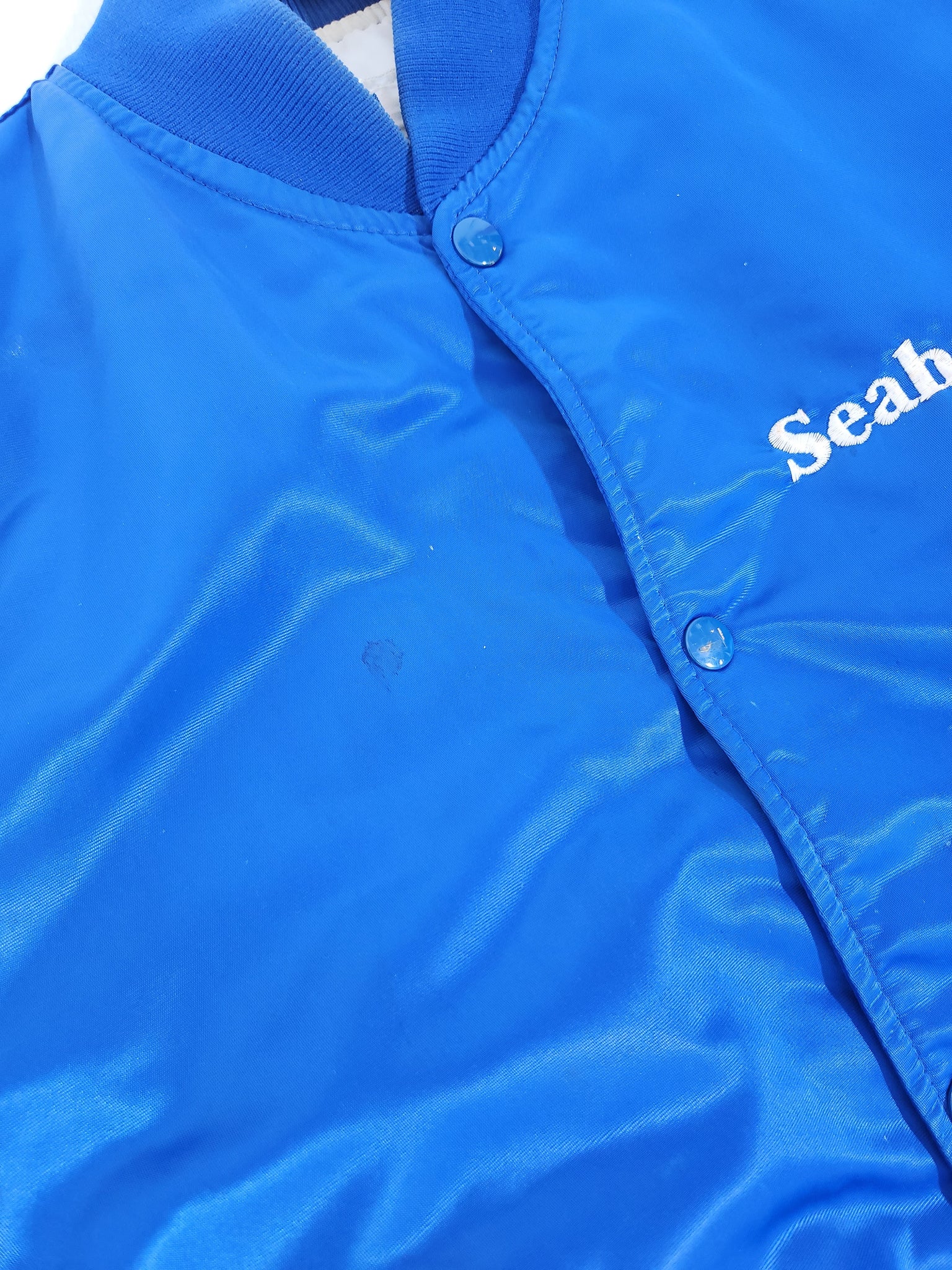 Seattle Seahawks Royal Throwback Classic Satin Jacket – Simply Seattle