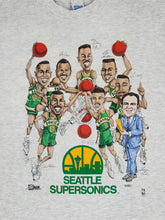 Vintage Seattle Super Sonics Salem Sportswear "Caricature / Fat Head" T-Shirt Sz. XL