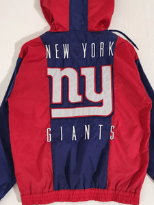 Vintage 2000s New York Giants Windbreaker Pullvoer Sz. S