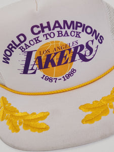 Vintage 1987 NBA Los Angeles Lakers Champions Snapback Hat Sports  Specialties