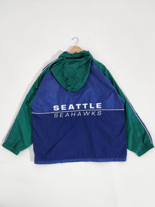 Vintage Seattle Seahawks Windbreaker Jacket Sz. XL