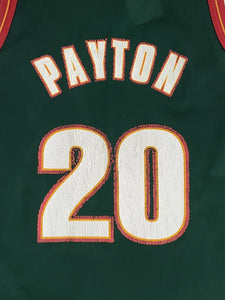 Vintage 1990's Gary Payton Seattle Sonics Champion Jersey Sz. L