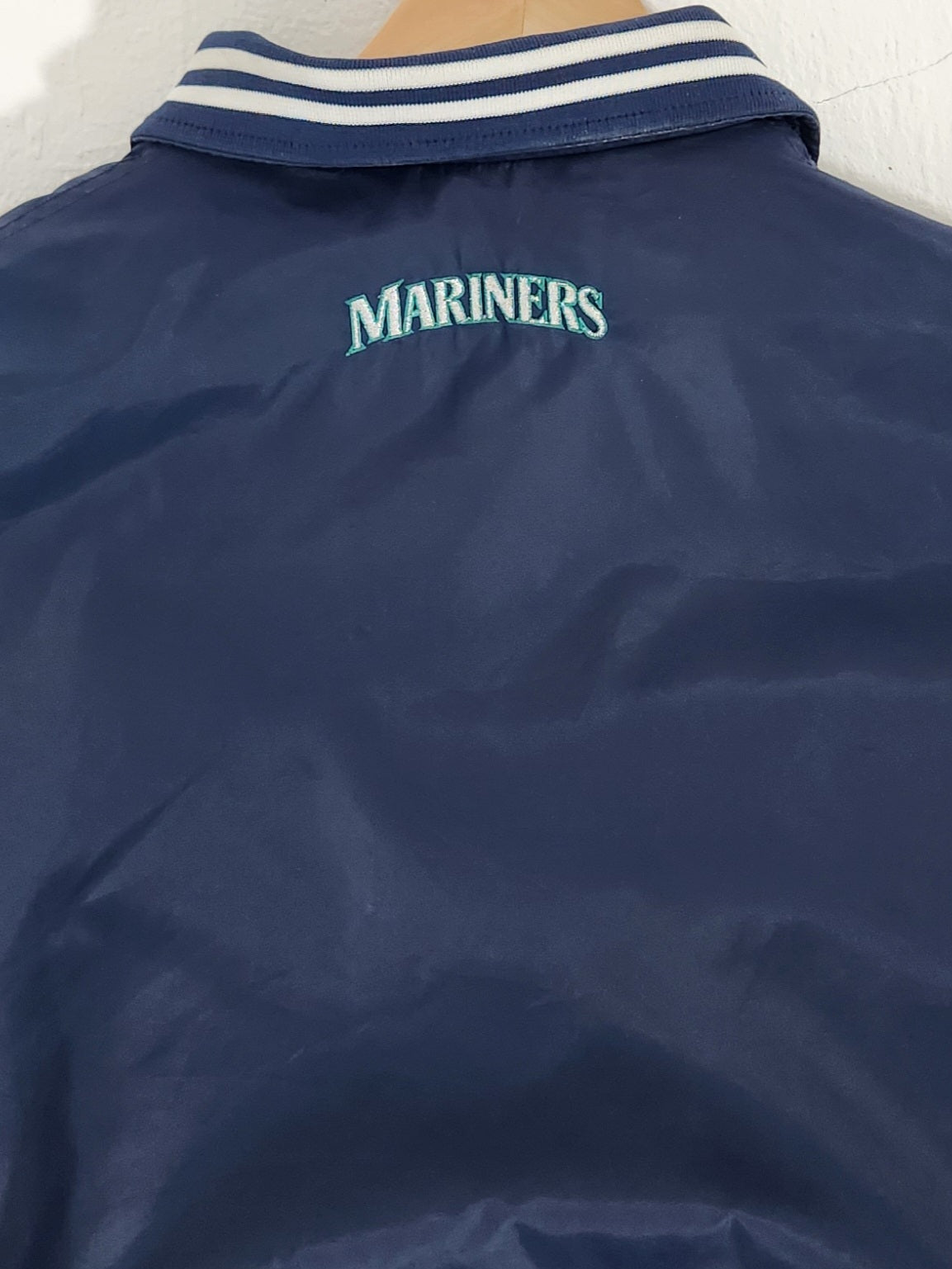 Vintage 1990's Majestic Seattle Mariners Baseball Quarter-Zip Jacket S