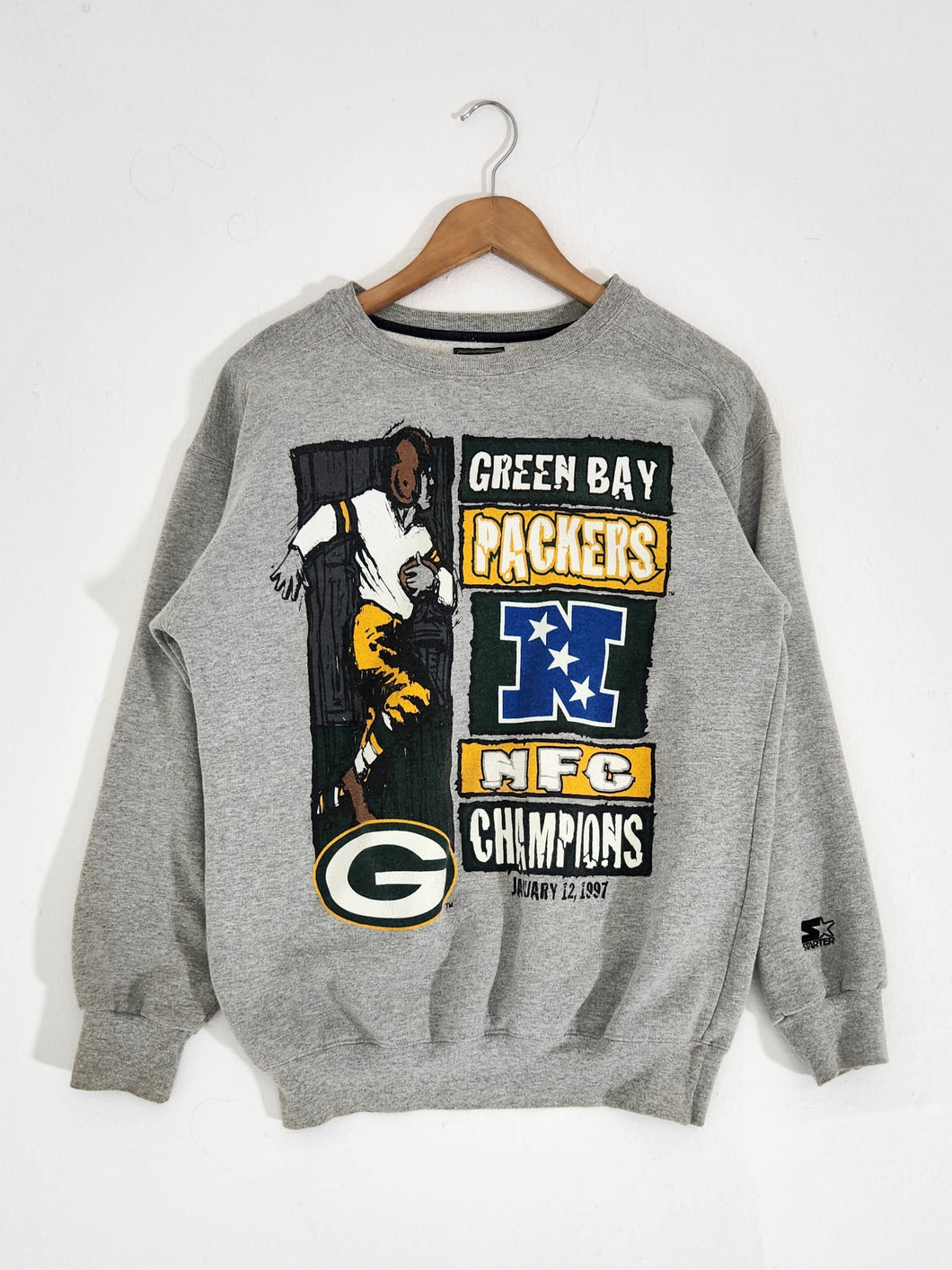 Vintage Starter 1997 Green Bay Packers NFC Champions Sweatshirt Sz. XL