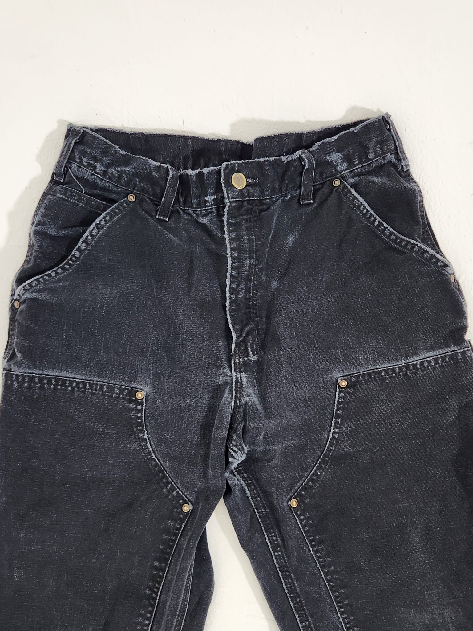 Men's Vintage Carhartt Double Knee Brown Work Pants Size 38x30