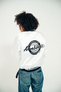 Alive & Well x TBNW "All-Town" White Satin Jacket