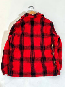 Vintage 1990’s Dubble-Ware Red & Black Zip-Up Jacket Sz. L