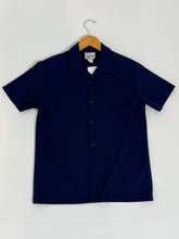 Y2K Navy Blue Bowling Shirt Sz. S