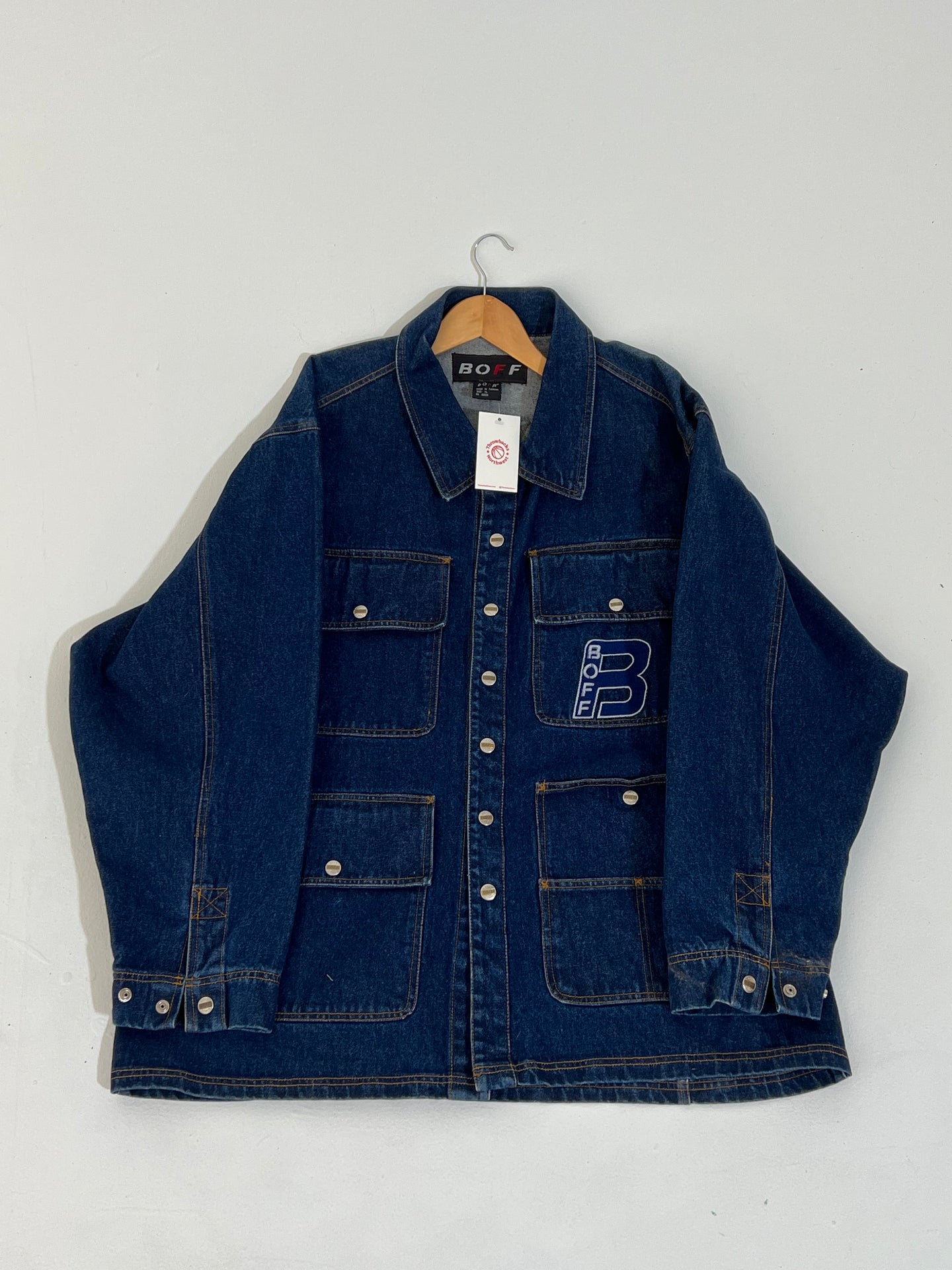 【archive】B-3 denim jacket boa 00S Y2K Y2K BOFF Denim Jacket Sz. XL