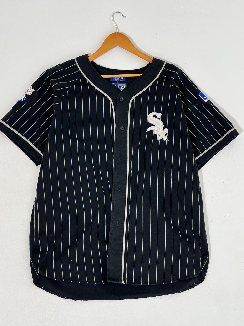 90's New York Yankees Starter Pinstripe MLB Jersey Size Large