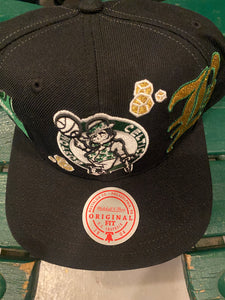 Boston Celtics All-Over Logo Snapback