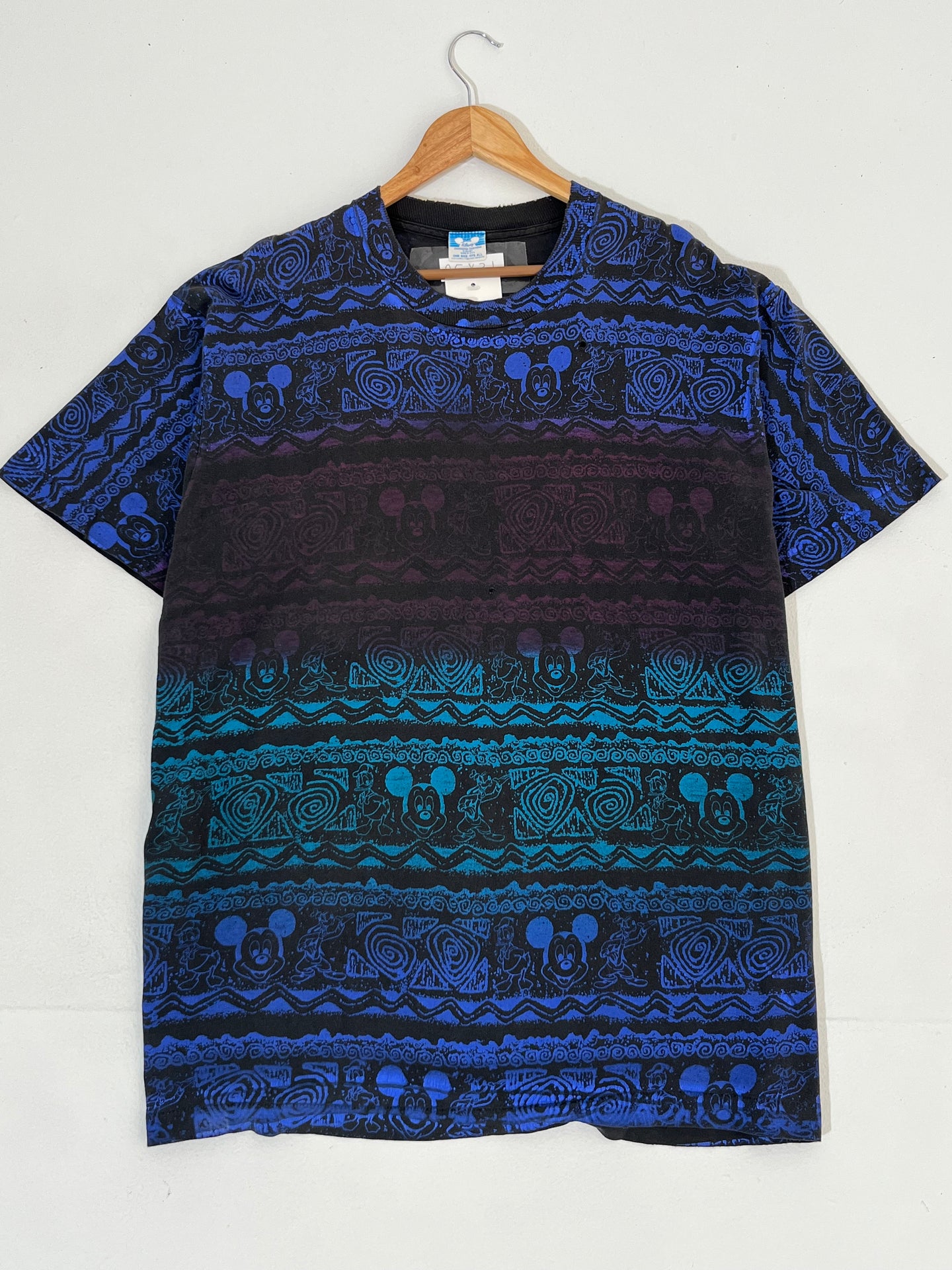 Vintage 1990's Disney Mickey Mouse All Over Print T-Shirt Sz. XL