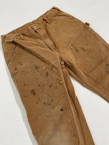 Vintage 34x30 Brown Carhartt Double-Knee Carpenter Pants