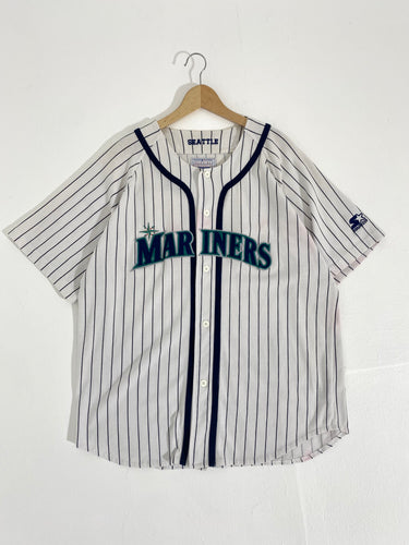90's Seattle Mariners Plain Logo MLB Snapback Hat – Rare VNTG