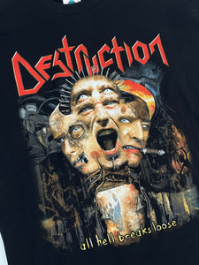 Vintage 1990's Destruction "All Hell Breaks Loose" T-Shirt Sz. XL