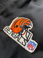 Vintage 1980's Cincinnati Bengals Satin Chalk Line Jacket Sz. S