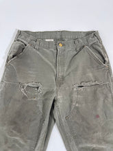 Vintage 34x34 Olive Carhartt Double-Knee Carpenter Pants