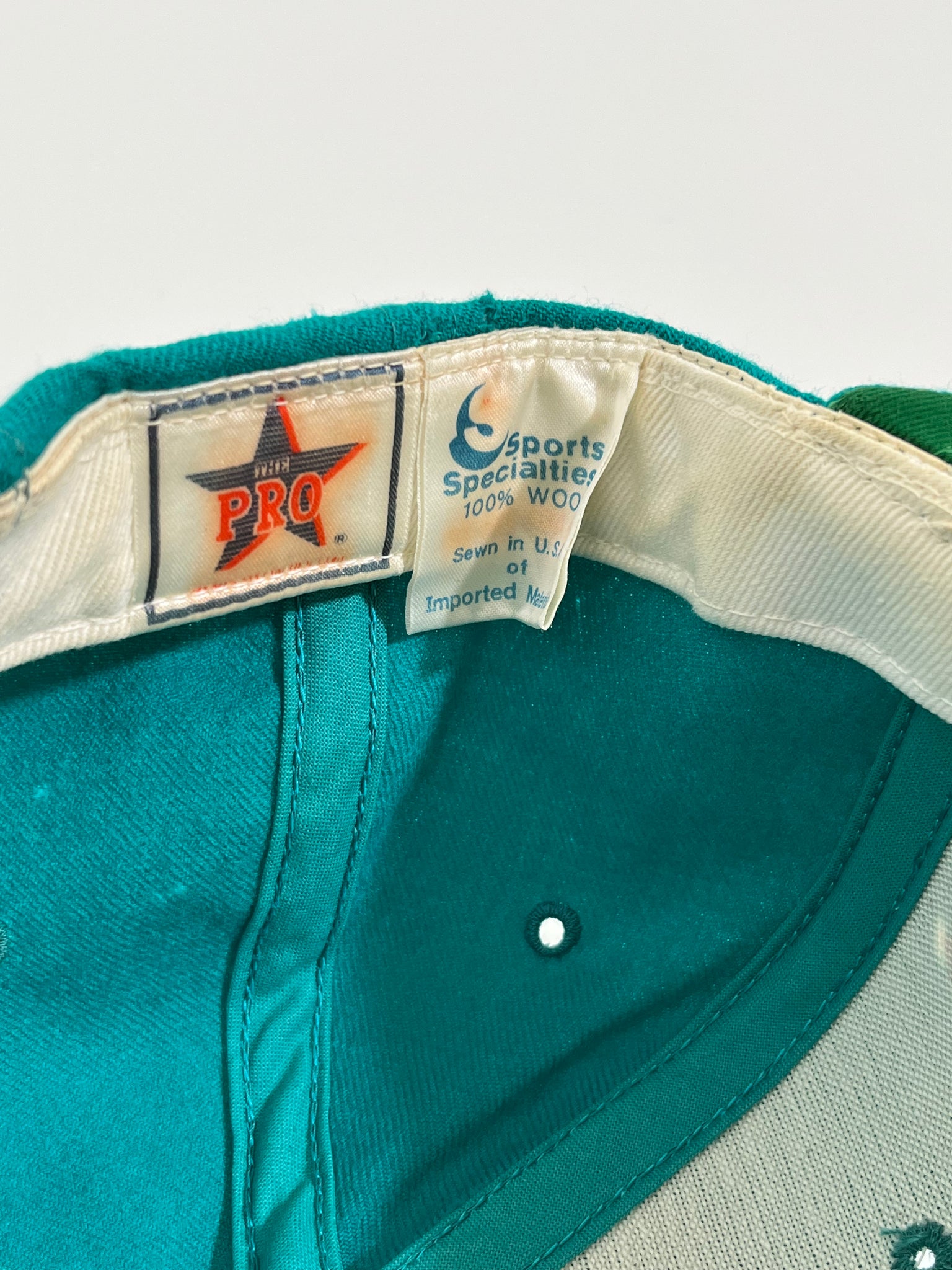 Miami Dolphins Vintage 90s Starter Pinstripe Snapback Hat 