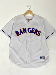 Rangers Alex Rodriguez Signed White Russell Athletic Jersey BAS