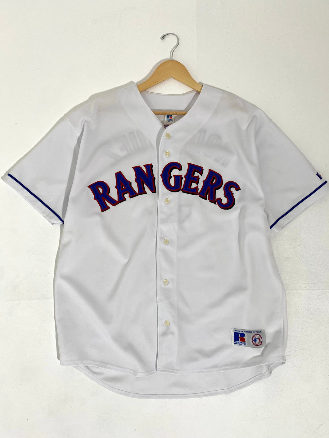 Texas Rangers, Shirts & Tops, White Texas Rangers Button Down Baseball  Jersey Youth Large