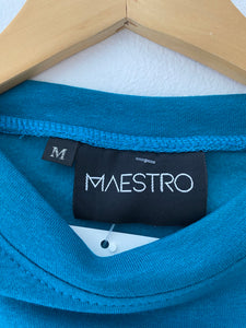 Women's Maestro "Rep Seattle" Teal Cropped Crewneck