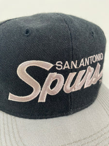 Vintage 1990's San Antonio Spurs "Script" Sports Specialties Wool Snapback
