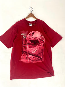 Vintage 1990's San Francisco 49ers "Mural" Pro Player T-Shirt Sz. XL