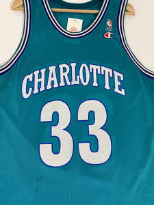 Alonzo Mourning Charlotte Hornets HWC Throwback NBA Swingman Jersey –  Basketball Jersey World