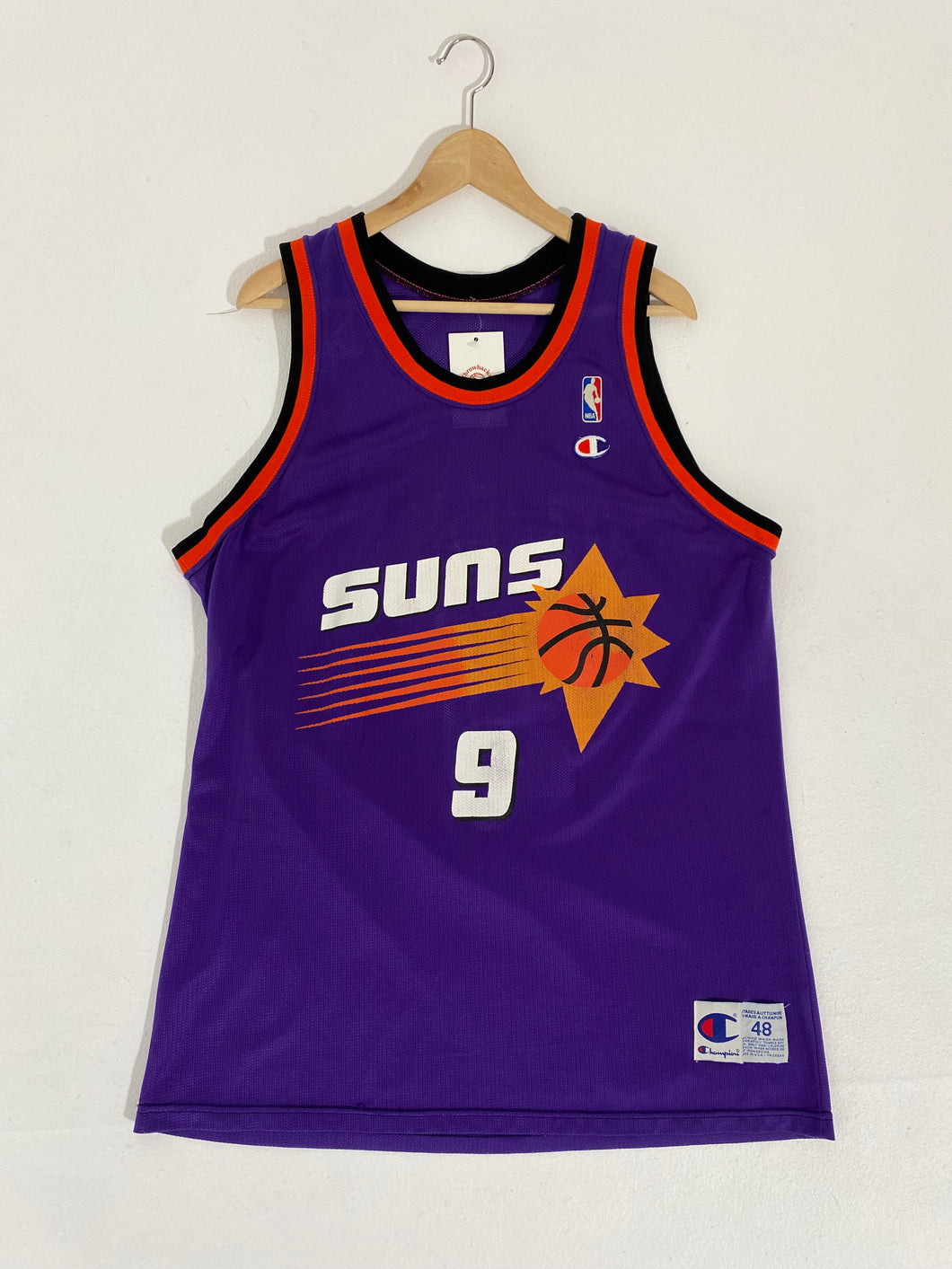 DAN MAJERLE Phoenix Suns White Champion Jersey 48 NBA Barkley