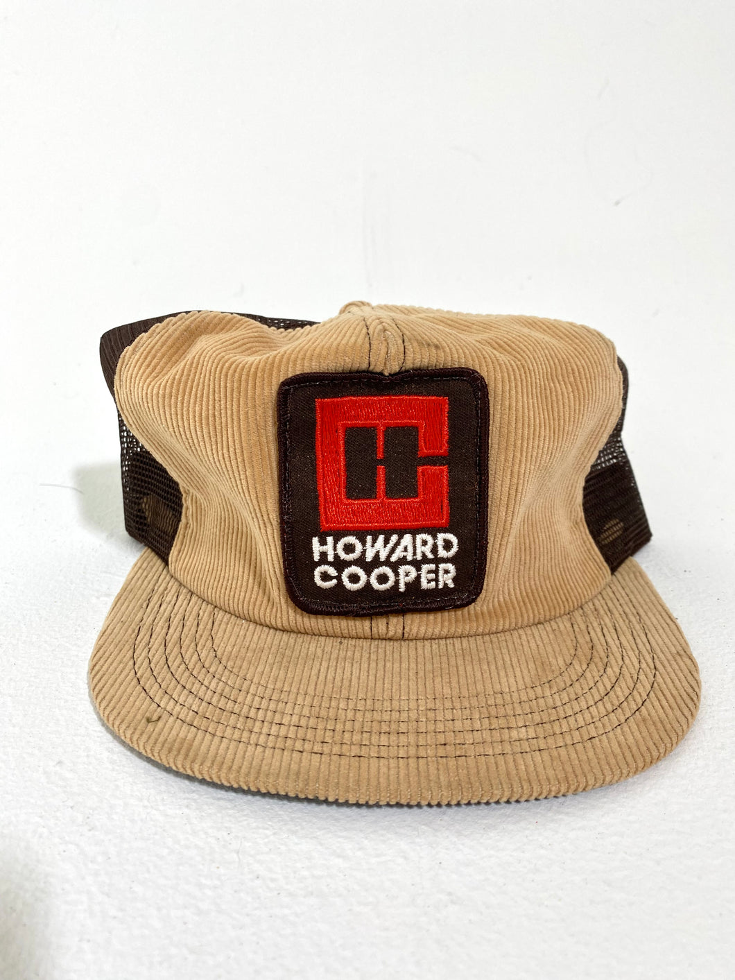 Vintage 1990's Howard Cooper Corduroy Trucker Hat