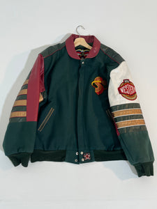 Vintage Seattle Supersonics JH Design Leather Jacket Sz. XL