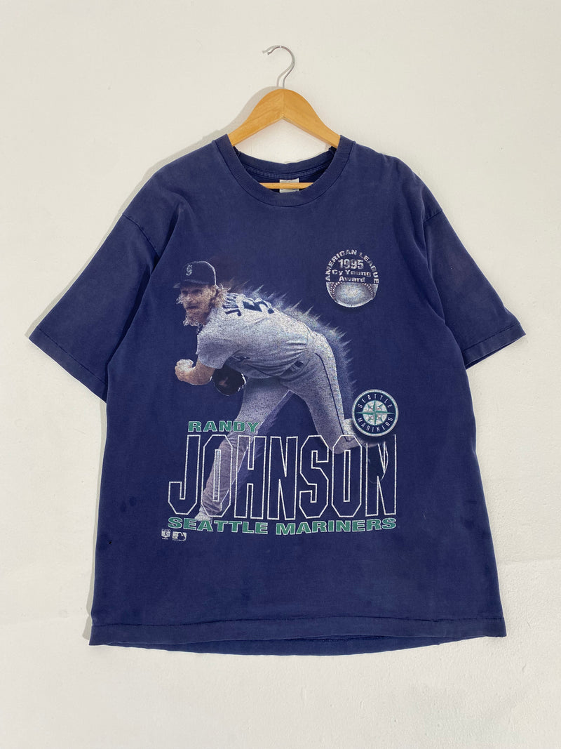 90S Randy Johnson Seattle Mariners Mlb T-Shirt Vintage 1995 American League  Cy Young Award Tee Single Stitch Xl Long 24 5 Quot X 34 Classic Unisex -  TeebyHumans