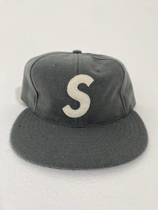 Grey Supreme x Ebbets Field Flannels 5-Panel Fitted Hat Sz. 7 3/4