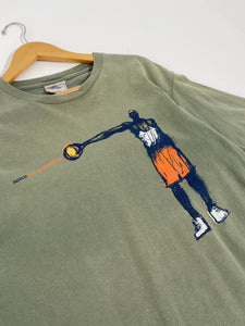 Y2K Nike Basketball "Stretch Sketch" T-Shirt Sz. M