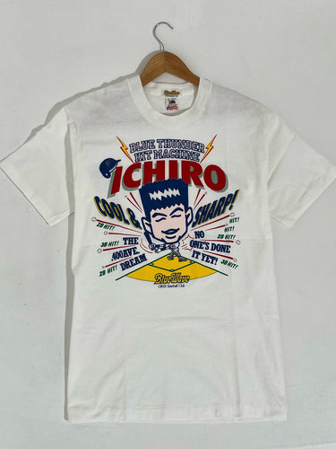 Vintage 1990's Ichiro Orix Blue Wave Japanese League Baseball T-Shirt Sz. L