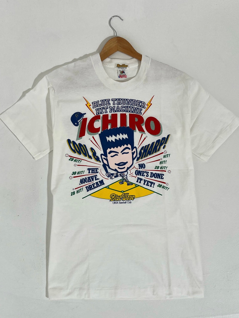 Vintage 1990's Ichiro Orix Blue Wave Japanese League Baseball T-Shirt