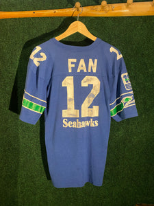 Vintage Seattle Seahawks "12th Man" 3/4 Sleeve T-Shirt Sz. M