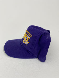 Vintage 1990's Purple Los Angeles Lakers Sports Specialties  'Script' Twill Snapback Hat