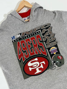 Vintage San Francisco 49ers 1994 Super Bowl XXIX Champs Short-Sleeve Hoodie Sz. XL