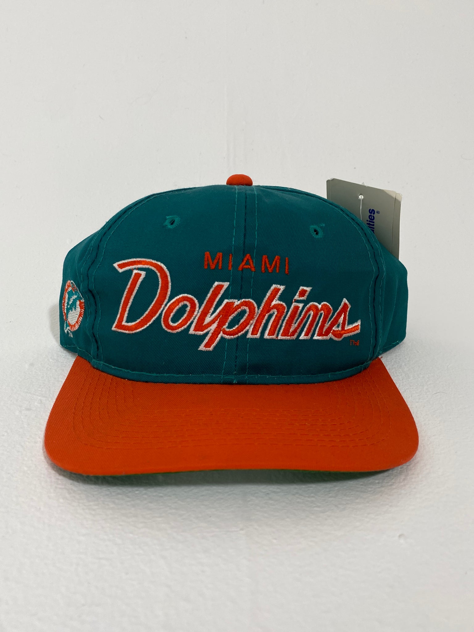 Vintage 1990's Miami Dolphins Sports Specialties 'Script' Snapback